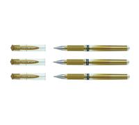 UNI-BALL Roller encre gel Signo Broad UM153 Grip Pte Large 1mm Or