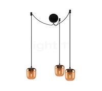 Umage Acorn Cannonball Suspension 3 foyers noire ambre/laiton