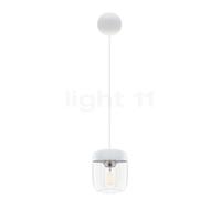 Umage Acorn Cannonball Suspension blanche acier inoxydable