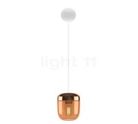 Umage Acorn Cannonball Suspension blanche ambre/laiton