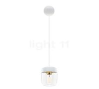 Umage Acorn Cannonball Suspension blanche laiton