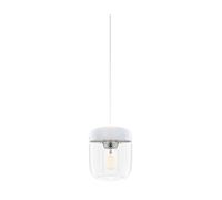 UMAGE Acorn Suspension Pendelleuchte, blanc / acier poli avec suspension blanche
