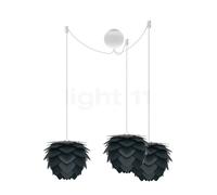 Umage Aluvia mini Cannonball Suspension 3 foyers anthracite/câble blanc