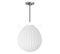 Umage Around the World Suspension cache-piton conique - cache-piton acier/câble noir/couverture blanc - ø35,4 cm