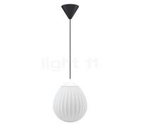 Umage Around the World Suspension cache-piton conique - cache-piton noir/câble noir/couverture blanc - ø21,2 cm