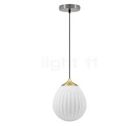 Umage Around the World Suspension cache-piton ronde - cache-piton acier/câble noir/couverture laiton - ø21,2 cm