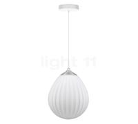 Umage Around the World Suspension cache-piton ronde - cache-piton blanc/câble blanc/couverture acier - ø27,2 cm