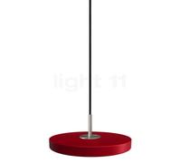 Umage Asteria Micro Suspension LED rouge/cover acier