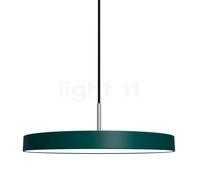 Umage Asteria Suspension LED vert/cover acier - Ra 96 Ce luminaire comporte des modules à LED prémontés de classes énergétiques A A++, A+, A