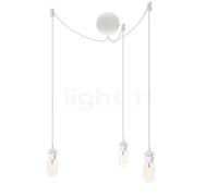 Umage Cannonball Suspension 3 foyers blanc - avec tube ampoule