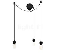 Umage Cannonball Suspension 3 foyers noir - avec tube ampoule