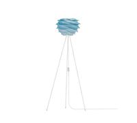 UMAGE Carmina Mini Lampadaire Stehleuchte, bleu azur avec tripode blanc