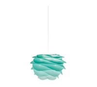 UMAGE Carmina Mini Suspension Pendelleuchte, turquoise avec suspension blanche