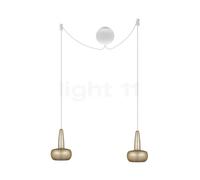 Umage Clava Cannonball Suspension 2 foyers laiton/câble blanc