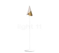 Umage Cornet Santé Lampadaire abat-jour blanc/laiton/pied blanc