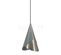 Umage Cornet Suspension gris foncé/acier - cache-piton conique - câble noir