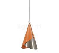 Umage Cornet Suspension orange/acier - cache-piton conique - câble noir