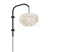 Umage Eos Applique châssis noir/abat-jour blanc - ø35 cm