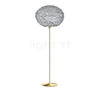 Umage Eos Santé Lampadaire châssis laiton/abat-jour gris - ø75 cm