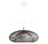 Umage Faraday Suspension auvent conique - tête en acier/câble blanc/auvent blanc - ø45 cm