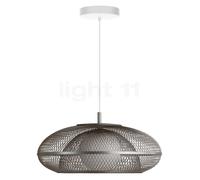 Umage Faraday Suspension auvent rond - tête en acier/câble blanc/auvent blanc - ø45 cm