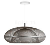 Umage Faraday Suspension auvent rond - tête en acier/câble blanc/auvent blanc - ø60,4 cm