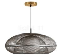 Umage Faraday Suspension auvent rond - tête en acier/câble noir/auvent en laiton - ø60,4 cm