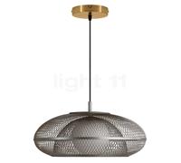 Umage Faraday Suspension cache de plafond rond - tête en acier/câble noir/cache de plafond en laiton - ø45 cm