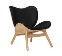 UMAGE Fauteuil A Conversation Piece - chêne - cuir Hope black