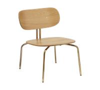 Umage Fauteuil lounge Curious Oak-brass