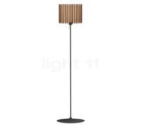 Umage Komorebi Santé Lampadaire abat-jour chêne foncé/pied noir - 33 x 20,7 cm