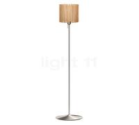 Umage Komorebi Santé Lampadaire abat-jour chêne naturel/pied acier - ø29,4 cm