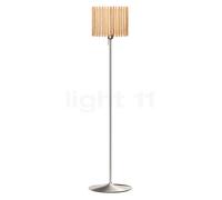 Umage Komorebi Santé Lampadaire abat-jour chêne naturel/pied acier - 33 cm - rectangulaire
