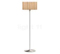 Umage Komorebi Santé Lampadaire abat-jour chêne naturel/pied acier - 50,6 x 31,1 cm