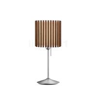 Umage Komorebi Santé Lampe de table abat-jour chêne foncé/pied acier - 27,5 cm - carré