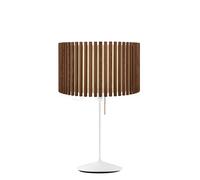 Umage Komorebi Santé Lampe de table abat-jour chêne foncé/pied blanc - ø44,7 cm