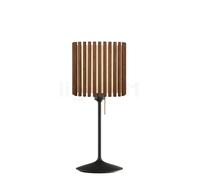 Umage Komorebi Santé Lampe de table abat-jour chêne foncé/pied noir - 27,5 x 27,5 cm