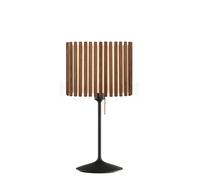 Umage Komorebi Santé Lampe de table abat-jour chêne foncé/pied noir - 33 cm - rectangulaire