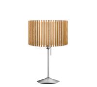 Umage Komorebi Santé Lampe de table abat-jour chêne naturel/pied acier - 45 cm - rond