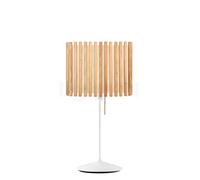 Umage Komorebi Santé Lampe de table abat-jour chêne naturel/pied blanc - 33 x 20,7 cm