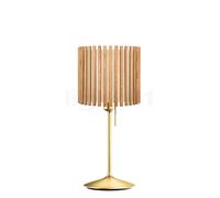 Umage Komorebi Santé Lampe de table abat-jour chêne naturel/pied laiton - ø29,4 cm