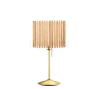 Umage Komorebi Santé Lampe de table abat-jour chêne naturel/pied laiton - 33 cm - rectangulaire