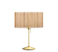 Umage Komorebi Santé Lampe de table abat-jour chêne naturel/pied laiton - 50,6 x 31,1 cm
