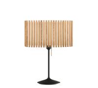 Umage Komorebi Santé Lampe de table abat-jour chêne naturel/pied noir - 50,6 x 31,1 cm