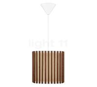 Umage Komorebi Suspension abat-jour chêne foncé/auvent blanc - 27,5 x 27,5 cm