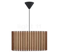 Umage Komorebi Suspension abat-jour chêne foncé/auvent noir - 50,6 x 31,1 cm