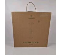 UMAGE Lampadaire à LED Asteria avec Abat-Jour Forme d’Assiette Gris Anthracite