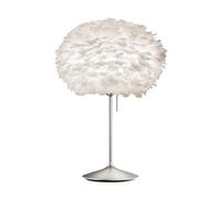 Umage Lampe de table Eos medium Blanc-Acier brossé