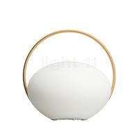 Umage Orbit Lampe rechargeable LED laiton/opale Ce luminaire comporte des modules à LED prémontés de classes énergétiques A A++, A+, A