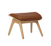 Umage Ottoman The Reader cuir chêne, cognac LxlxH 60x46x42cm
